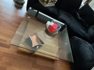 ROLF BENZ COAUCH TISCH (Glas / Holz) - Bild 1 von 7