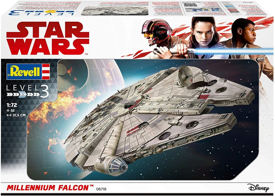 REVELL 06718 Star Wars Millennium Falcon (Classic) Model Kit Scala 1/72 - Immagine 1 di 1
