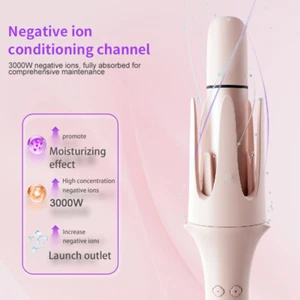 Automatischer rotierender Lockenstab 3 in 1 Auto Hair Curler alle Haartypen US-Bestand - Bild 1 von 10