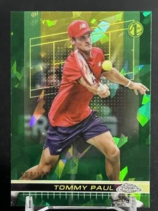 2024 Topps Chrome Sapphire Tennis #69 Tommy Paul 1st Green Sapphire 108/125 - Picture 1 of 2