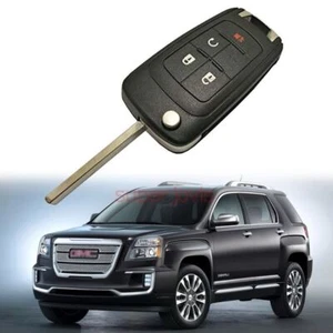 4 Buttons Flip Keyless Entry Remote Folding Key Fob Shell For GMC Terrain 10-16 - Foto 1 di 6