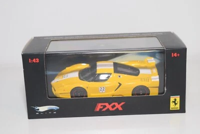 A56 1:43 HOTWHEELS ELITE FERRARI FXX GIALLO NUOVO CON SCATOLA - Immagine 1 di 4