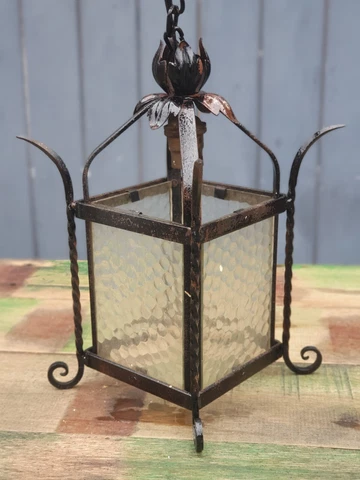 Vintage Wrought Iron Porch Light Cover