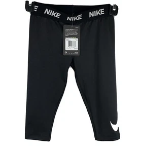 Nike Leggings Girls size 6X Black Dri-Fit 36E880023 New - Picture 1 of 5