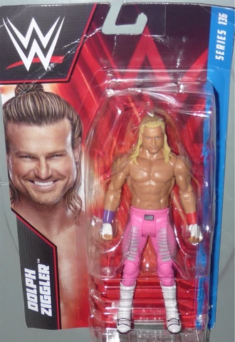 DOLPH ZIGGLER - WWE Mattel Basic Series 136 Wrestling Action Figure Toy DMG PKG Cover