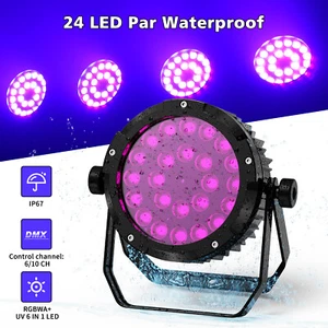 Waterproof RGBWA+UV LED Par Light DMX Stage Washer Light DJ PAR Lights - Picture 1 of 9