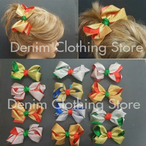 12 pcs Baby Girl Kid Toddler Hair Bows Colors Grosgrain Ribbon Clip Alligator 5" - Picture 1 of 3