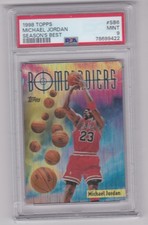 1998-99 Topps #SB6 Michael Jordan Season’s Best Bombardiers Chicago Bulls PSA 9