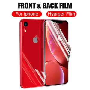 Hydrogel Film For iphone 14 pro max Screen Protector For iphone 14 13 12 11 SE 7 - Picture 1 of 12