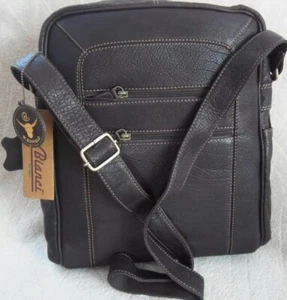 Schultertasche, Herrentasche, Uni, Büro.braunes Leder, unbenutzt - Bild 1 von 1