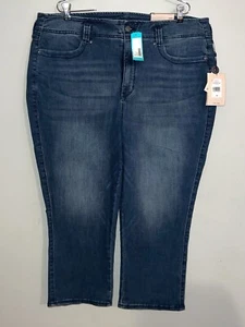 NYDJ NEW Ami High Rise Skinny Cropped Capri Jeans Medium Wash Stretchy Sz 18W - Picture 1 of 5