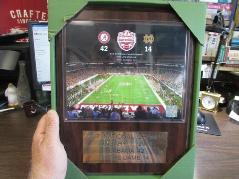 ALABAMA CRIMSON TIDE - 2012 NATIONAL CHAMPIONSHIP - PLAQUE Cover