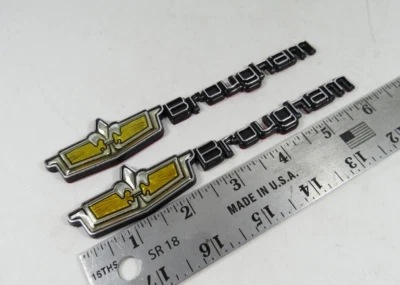 1986-1990 Chevy Caprice Classic Brougham Emblems For Side Body Badges Sign Logo - Image 1 of 3