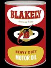 Blakely Motor Oil Can Shaped DIECUT NEW Sign: 14" Tall USA Steel