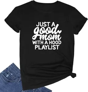 Women Cute Funny Graphic Summer Tee Cotton Short Sleeve Crewneck T Shirts - Picture 1 of 2