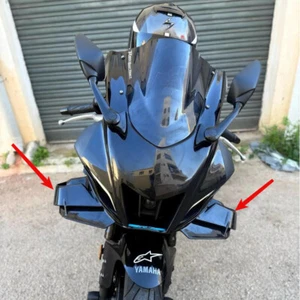 Carena spoiler ala aerodinamica nero lucido per Yamaha YZF-R7 YZFR7 2022-2025 - Foto 1 di 16