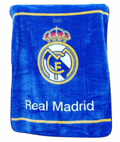 Real Madrid Luxury Plush Throw Blanket Size 50"x60" Cover