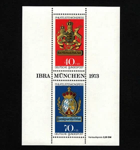 OPC 1973 Germany IBRA Munchen S/S Sc#B502 Block 9 MNH 40944 - Picture 1 of 1