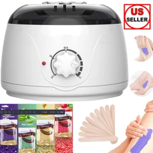 Professional Wax Warmer Heater Hair Removal Depilatory Home Waxing Kit Beans USA - Picture 1 of 24