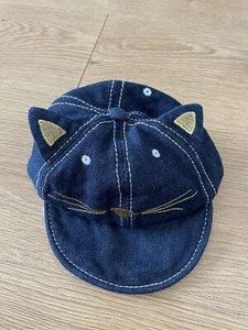 Denim Cat Hat 1 - 2 Years  - Picture 1 of 2