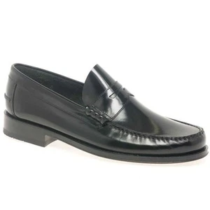 Loake Princeton Leather Moccasin Shoes - Picture 1 of 3