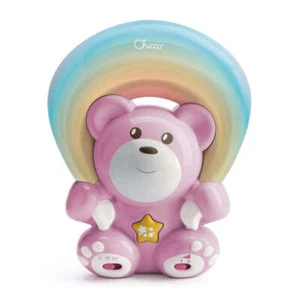 Chicco First Dreams Soft and Cuddly Rainbow Themed Plush Bear in Pink Colour - Picture 1 of 1
