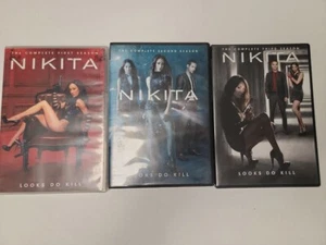 Nikita TV Series ~ Complete Season 1-3 (1 2 & 3) 15-DISC DVD SET CW Maggie Q - Imagen 1 de 2