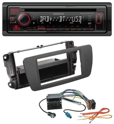 Kenwood MP3 CD USB Bluetooth DAB Autoradio für Seat Ibiza (ab 12) - tuam grey - Bild 1 von 4