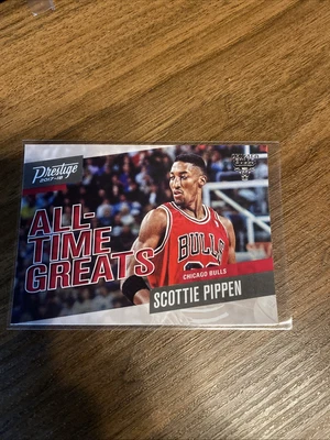 Scottie Pippen 2017-18 Panini Prestige ALL TIME GREATS Insert #7 Chicago Bulls - Image 1 of 2