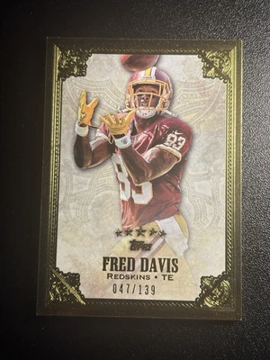 2012 Topps Five Star Football Fred Davis /139 Gold Base #58 Washington TE SP - Image 1 of 2