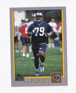 2001 Topps #339 Ryan Pickett radiocontrol St. Louis Rams Ohio State Buckeyes OSU - Imagen 1 de 2