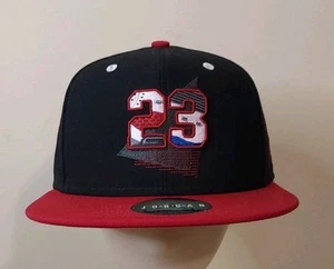 Nike Air Jordan 23 Jumpman Sombrero Snapback Negro/Rojo Nuevo con Etiquetas Holograma - Imagen 1 de 14