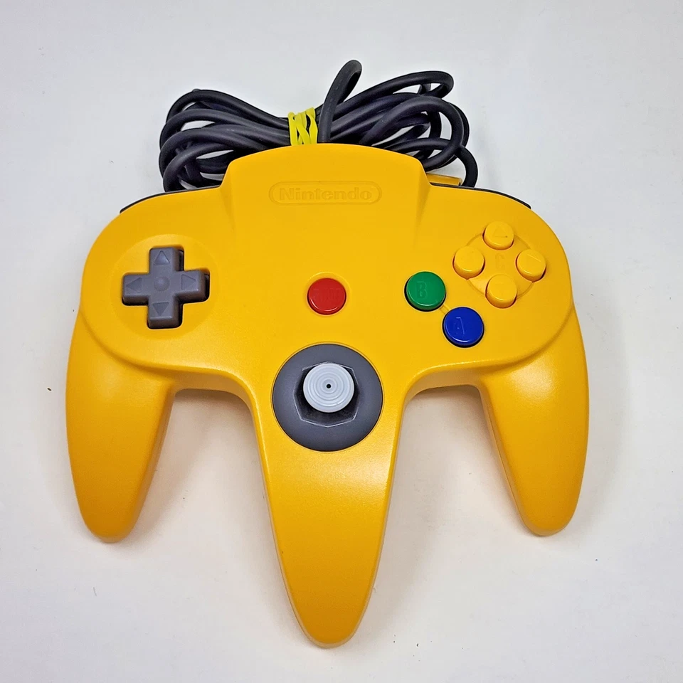Official OEM Nintendo N64 Yellow Controller - Very Good Condition Firm Stick - Image 1 of 4