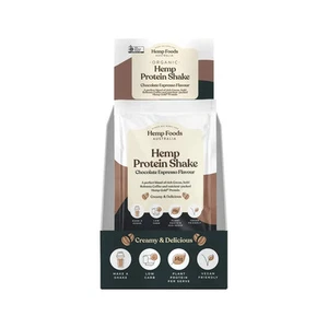 ^ Hemp Foods Australia Hemp Protein Shake Chocolate Espresso 35g x 7 Sachets - Picture 1 of 1