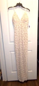 Windsor Wedding/Evening Long Dress White Lace/Nude undertone-XL - Picture 1 of 6