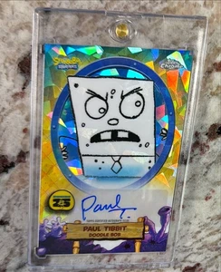 PAUL TIBBIT DOODLE BOB 2025 TOPPS CHROME SPONGEBOB SAPPHIRE AUTO A1591 - Bild 1 von 1