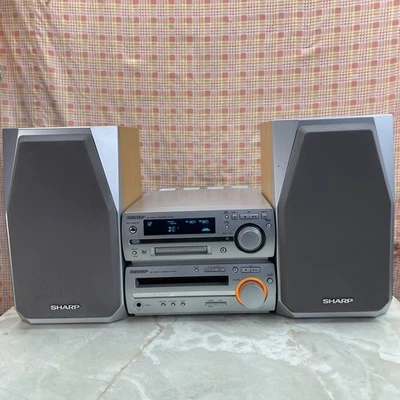 Sharp MD-MX10H Compact Stereo Hifi System Mini Disc CD Inc Speakers READ DESC - Image 1 of 4