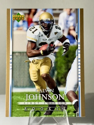 2007 Upper Deck First Edition - Calvin Johnson #103 (RC) Lions - Image 1 of 2