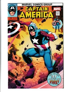 Captain America #1 2025 Nick Bradshaw Cover Retro Vision Marvel 2025 NM 9.4+ - Picture 1 of 2