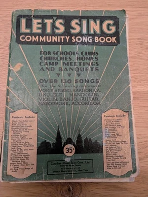 Vintage (1933) Let's Sing Community Song Book - Image 1 of 4