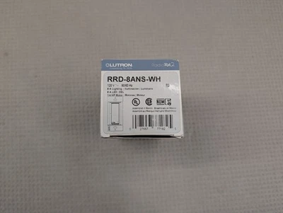 Interruptor neutro Lutron RRD-8ANS-WH RadioRA 2 8 amperios - ¡NUEVO! Foto 1 de 4