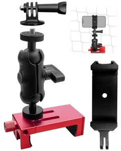 Upgraded Aluminum Phone Fence Mount Fit for GoPro Cellphone Mevo Start Action... - Picture 1 of 6