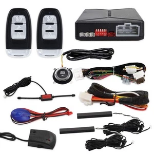 EC010 PKE Auto Einbruchmeldeanlage mit Keyless Go Fernstarter Passiv Keyless En... - Bild 1 von 9