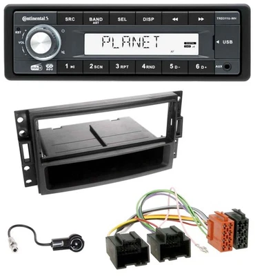 Continental MP3 AUX USB DAB 1DIN Autoradio für Chevrolet Corvette Uplander 05-13 - Bild 1 von 4