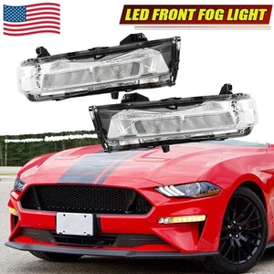 LED DRL Daytime Running Light for Ford Mustang 2018-22 LED Fog Turn Signal Light - Picture 1 of 12