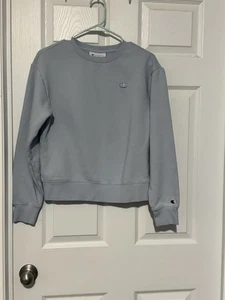 Sudadera Pullover Champion Azul Claro para Mujer Talla XS ¡Todavía Suave! Camisa suéter - Imagen 1 de 4