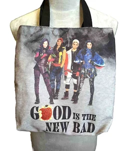 Disney Descendants Reversible Tote Bag Good Is The New Bad Be Yourself NWT READ - Picture 1 of 14