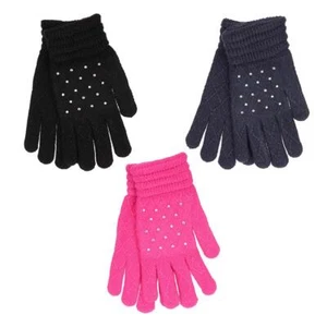 Guantes Foxbury para dama talla única con diamantes - GL536B - Imagen 1 de 7