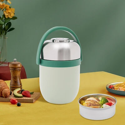 Garrafa térmica para alimentos quentes, garrafa térmica empilhável selada, garrafa térmica para sopa verde - Imagem 1 de 4
