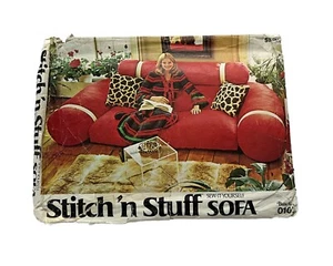 Butterick Home Decor Sewing Pattern 0102 Stitch N Stuff Sofa Couch 1970s VTG - Picture 1 of 11